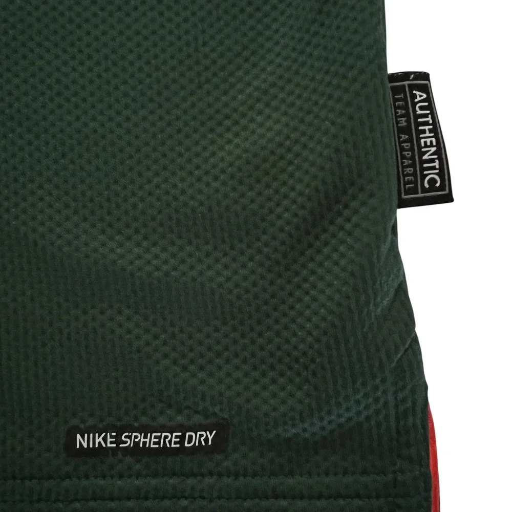Nike Team Miami‎ Hurricanes Sphere Dry Polo Shirt Mens XL Green NCAA Football
